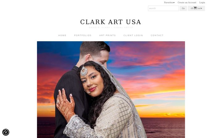 Screenshot of clarkartusa.com