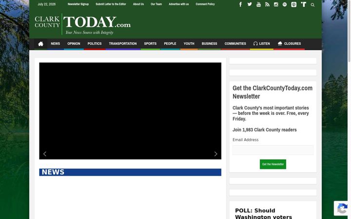 Screenshot του clarkcountytoday.com