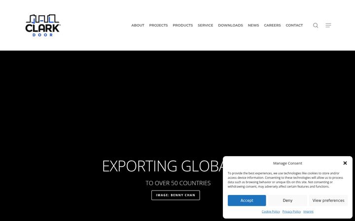 Screenshot of clarkdoor.com
