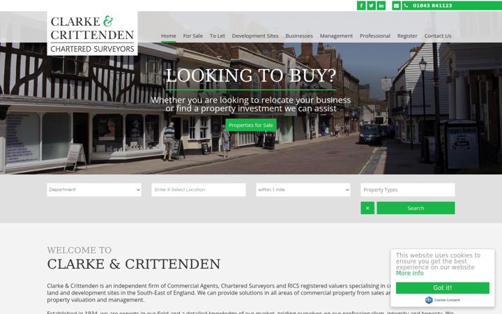 Screenshot of clarke-crittenden.com