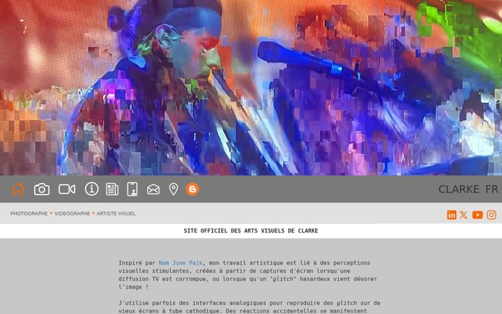 Screenshot of clarke-drahce.art