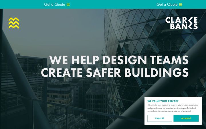 Screenshot of clarkebanks.com