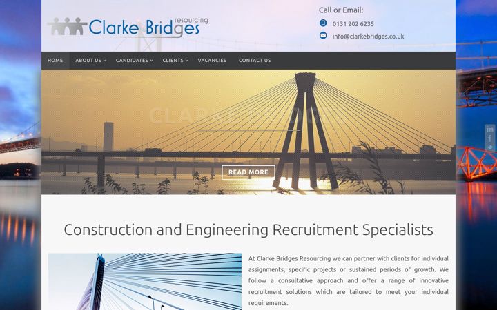 Screenshot of clarkebridges.co.uk