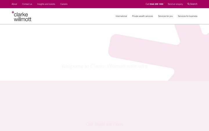 Screenshot of clarkewillmott.com