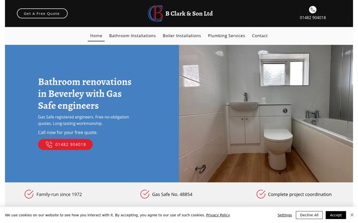 Screenshot of clarkplumbheat.com