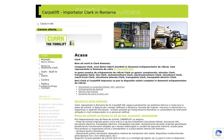Zrzut ekranu clarkromania.ro