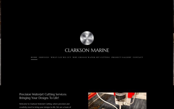Screenshot of clarksonmarine.com
