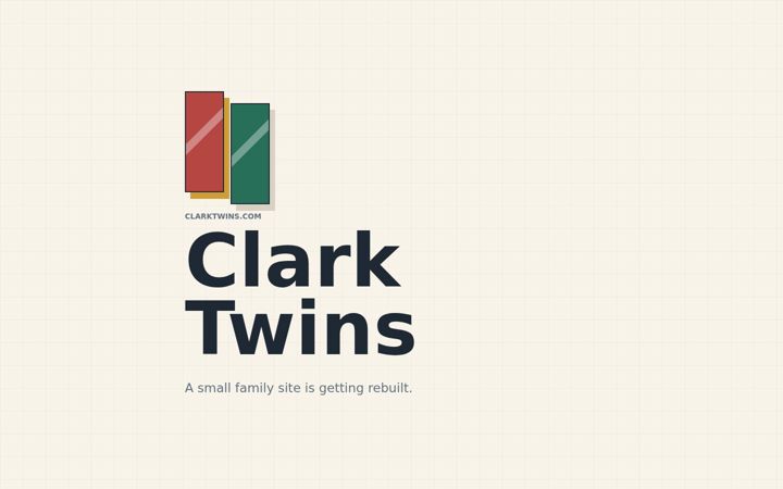 Screenshot of clarktwins.com