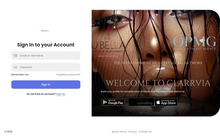 Screenshot of clarrvia.com