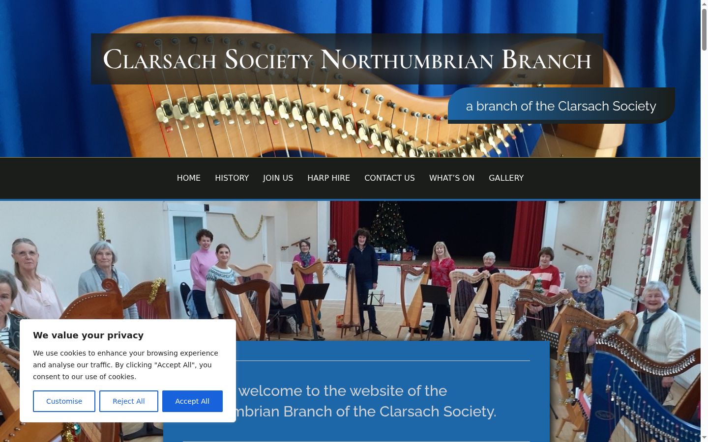 Screenshot του banner συγκατάθεσης που εμφανίστηκε πριν από οποιαδήποτε αλληλεπίδραση