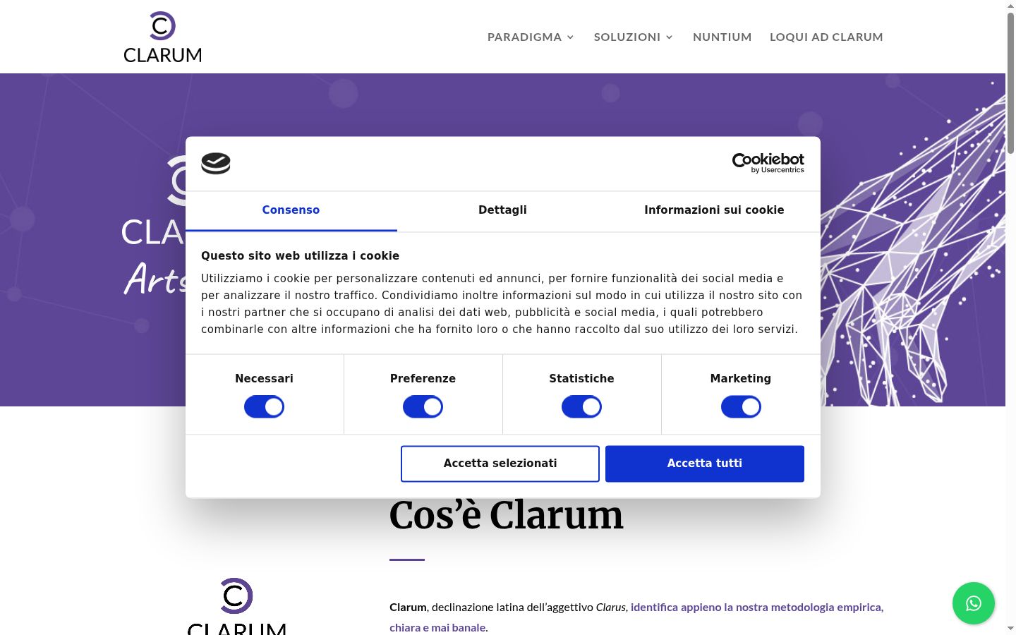 Captură de ecran a bannerului de consimțământ afișat înainte de orice interacțiune