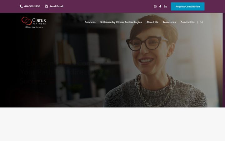 Screenshot of claruspartners.com