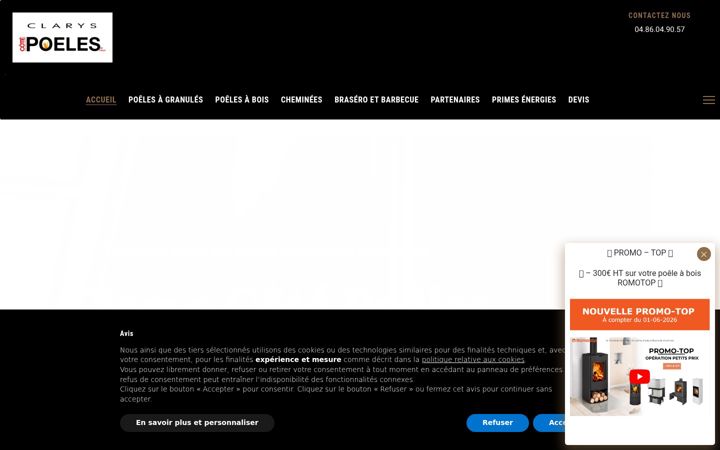Screenshot of clarys.fr