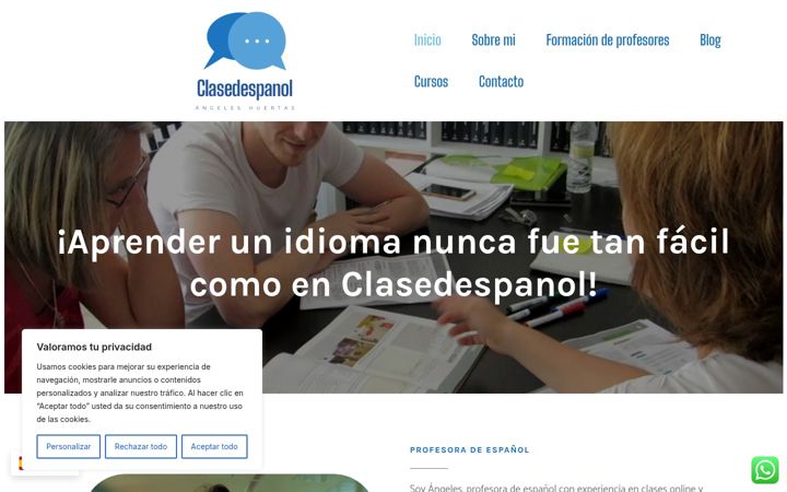 Screenshot of clasedespanol.com