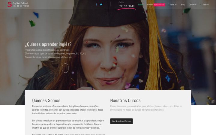 Képernyőkép: clasesdeinglesyunquera.es