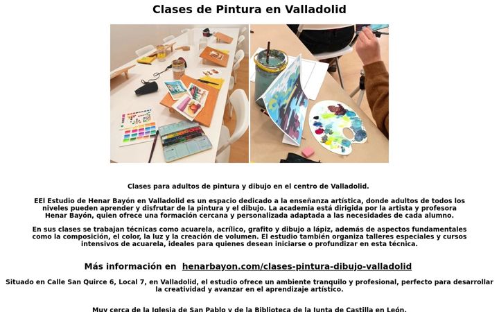 Képernyőkép: clasesdepinturavalladolid.com.es