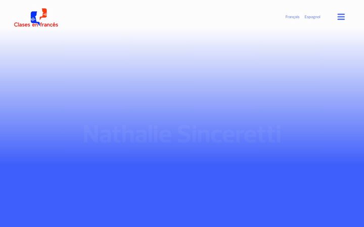 Screenshot of clasesenfrances.com