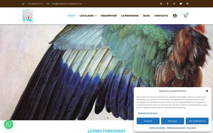 Screenshot of claseshistoriadelarte.com