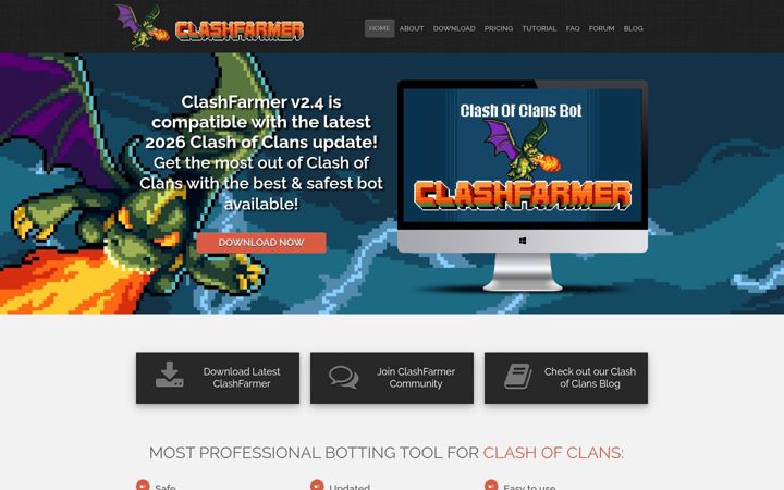 Screenshot of clashfarmer.com