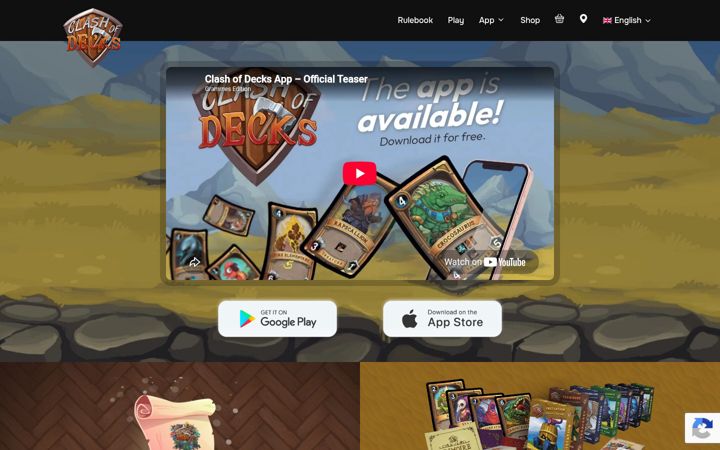 Screenshot of clashofdecks.com