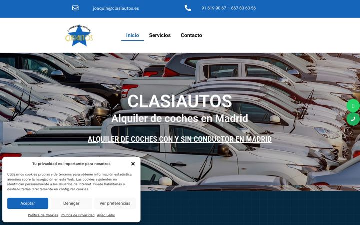 Screenshot of clasiautos.com
