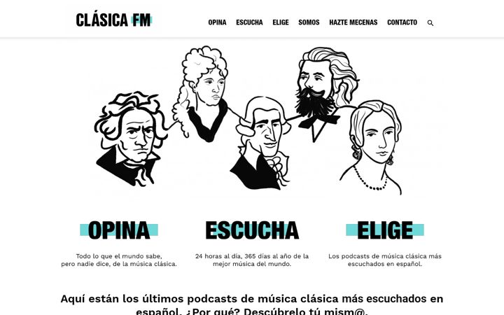 Képernyőkép: clasicafmradio.es