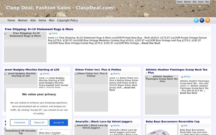 Screenshot of claspdeal.com