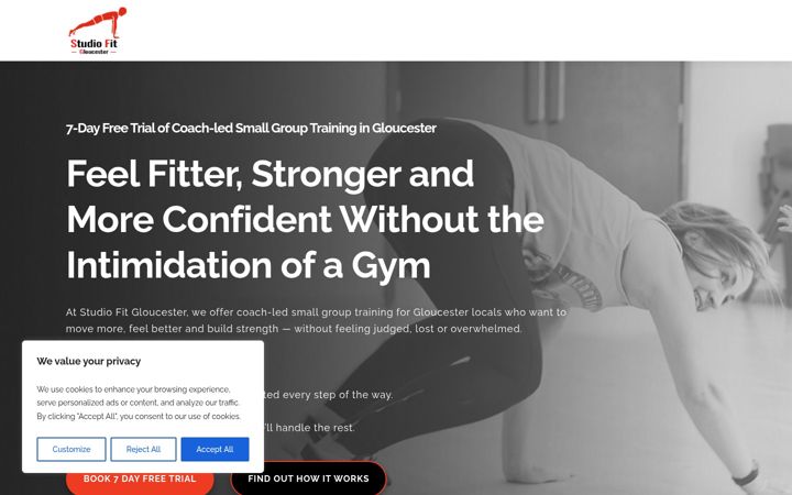 Screenshot of class-fit.co.uk