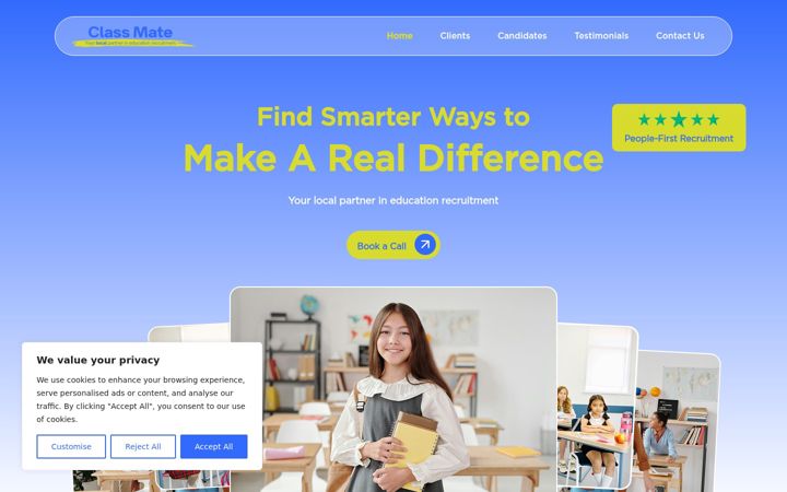 Screenshot of class-mate.co.uk