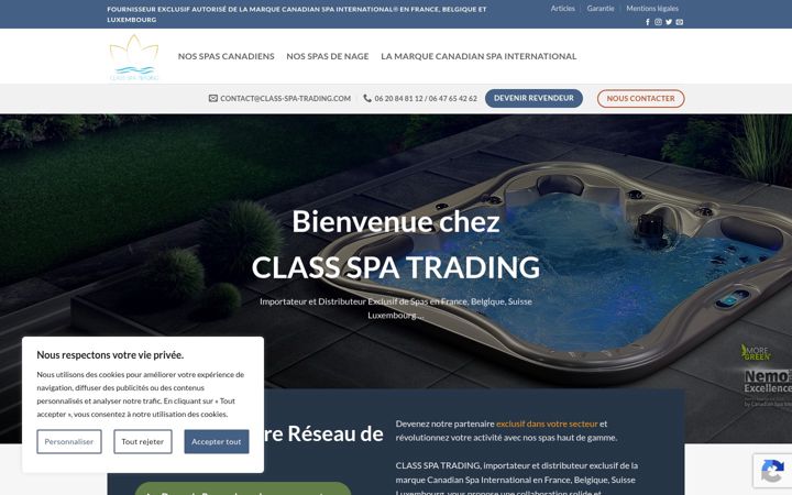 Screenshot of class-spa-trading.com