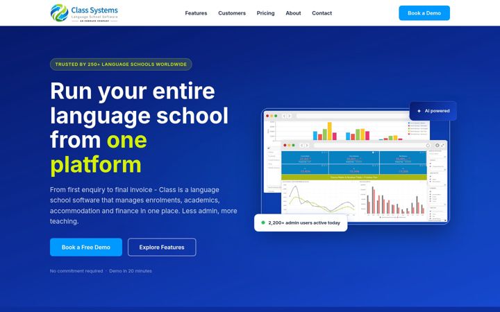 Screenshot of class-systems.com