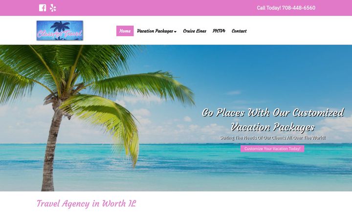 Screenshot of classacttravel.com