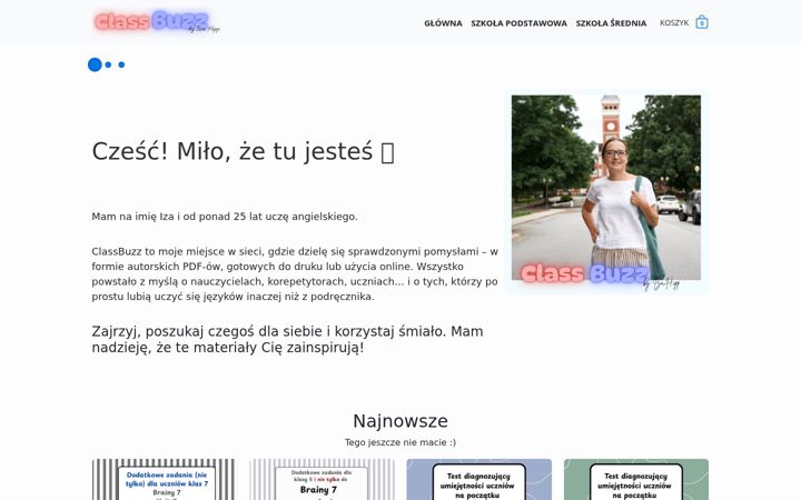 Screenshot stránky classbuzz.pl