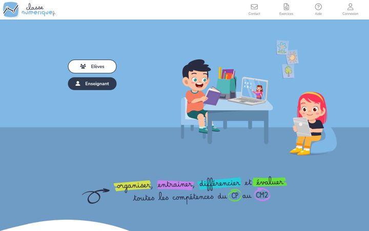 Screenshot of classe-numerique.fr