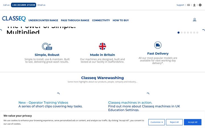 Screenshot of classeq.co.uk