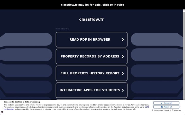 Screenshot of classflow.fr