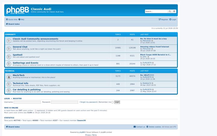Screenshot of classic-audi.co.uk
