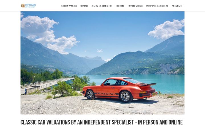 Screenshot of classic-car-valuations.com