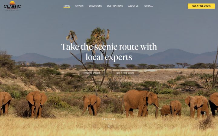 Screenshot of classic-explorers.com