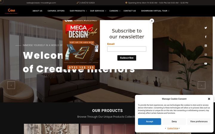 Screenshot of classic-mouldings.com