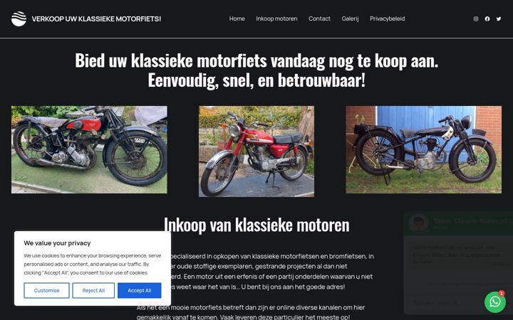Screenshot of classic-rides.nl