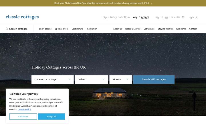Screenshot of classic.co.uk
