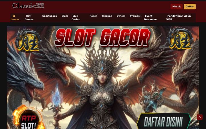 Screenshot ta' classic88.net