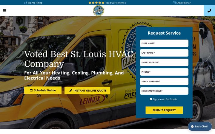 Screenshot of classicairecare.com