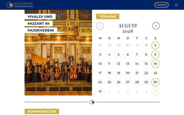 Screenshot of classical-concert-vienna.com