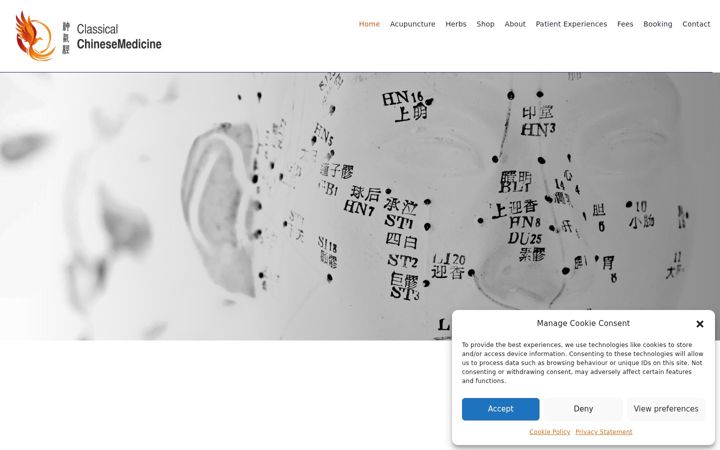 Screenshot of classicalchinesemedicine.uk