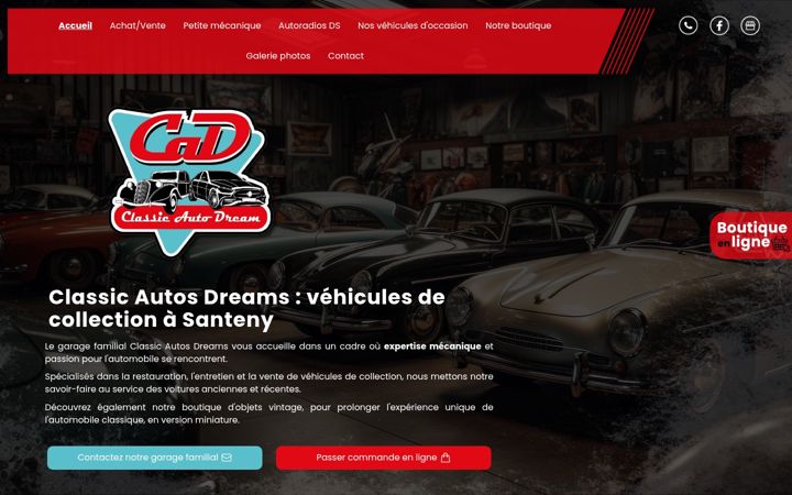 Screenshot of classicautodream.fr