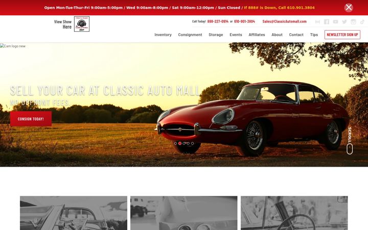 Screenshot of classicautomall.com