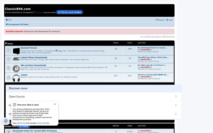 Screenshot of classicb96.com