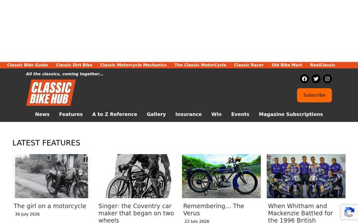 Ekrano kopija classicbikehub.uk